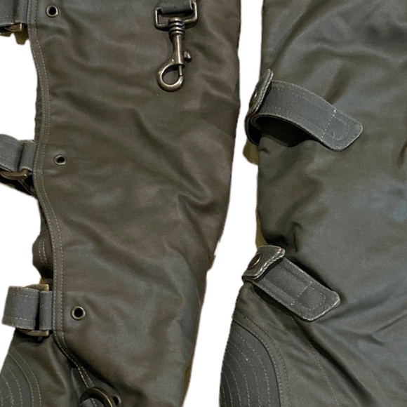 Stella McCartney Waxed Canvas Italian Boots - Picture 10 of 16